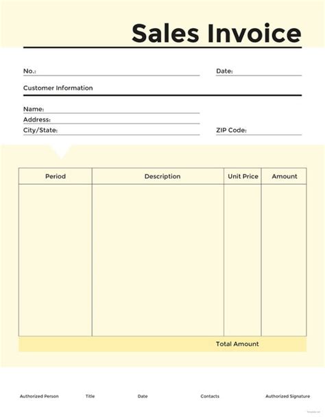 Free Car Sales Invoice Template