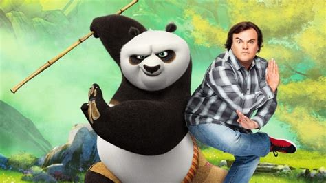 An awkward moment with Jack Black as Kung Fu Panda comes out fighting