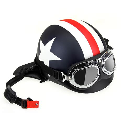 Motorcycle Helmet Free Size Captain America Style Motorcycle Helmet ...