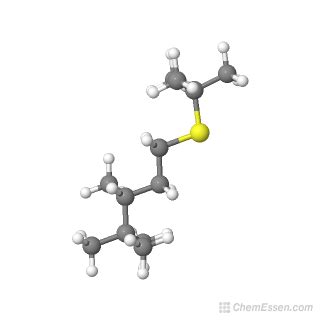 (3R)-1-(tert-butylsulfanyl)-3,4,4-trimethylpentane Structure - C12H26S ...