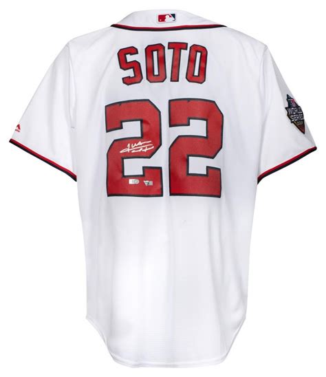 Juan Soto Signed Washington Nationals Jersey (Fanatics Hologram ...