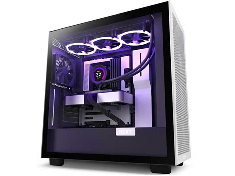 NZXT H7 Flow White & Black - Mid-Tower Airflow PC Gaming Case ...