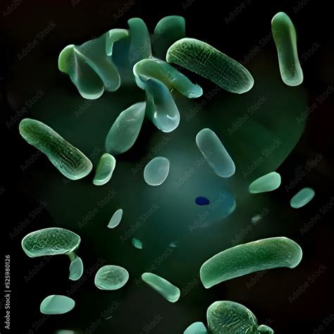 Escherichia Coli (E. Coli.) cells or bacteria under microscope Stock Illustration | Adobe Stock