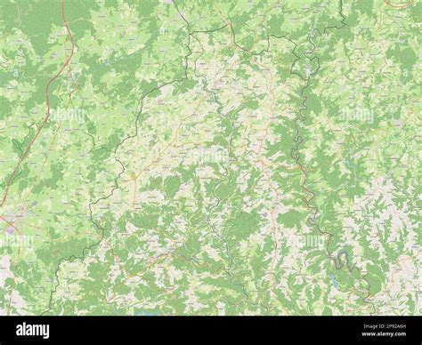 Canton Clervaux, canton of Luxembourg. Open Street Map Stock Photo - Alamy