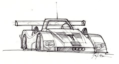 Fast Car Sketch at PaintingValley.com | Explore collection of Fast Car ...