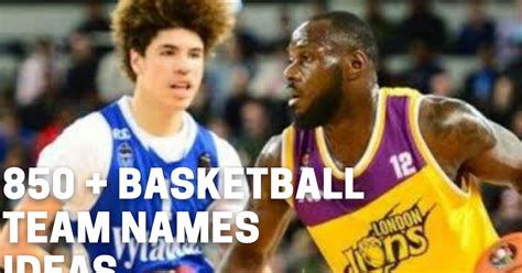 [850+] Basketball team names ideas