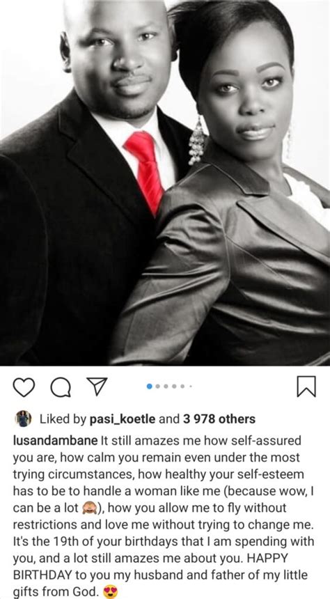 Lusanda Mbane Celebrates Her Husband's Birthday With Sweet Shoutout