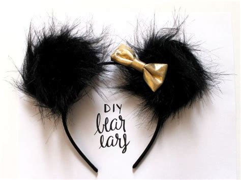 DIY Bear Ears Headband for Halloween - Child at Heart Blog | Bear ...