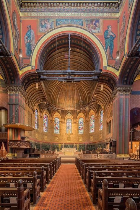 Trinity Church, Copley Square, Boston. Stock Photo - Image of interior ...