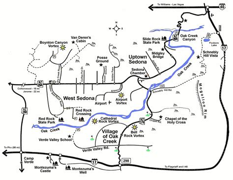 Sedona Map from Sedonamall.com