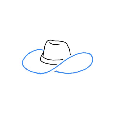 How to Draw a Cowboy Hat - Step by Step Easy Drawing Guides - Drawing ...