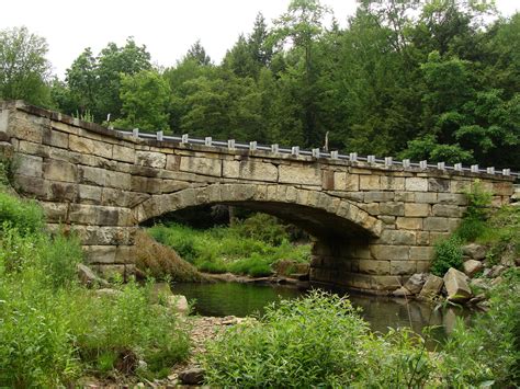 Stone Arch Bridge, a late 19th century example of a rural masonry bridge Pithole, Venango County ...