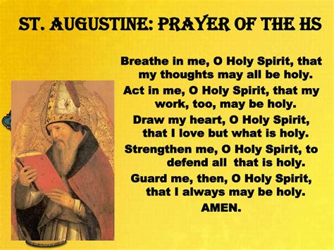 PPT - St . Augustine: Prayer of the HS PowerPoint Presentation, free ...