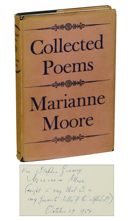 Collected Poems by Moore, Marianne: Very Good Hardcover (1952) Signed by Author(s) | Burnside ...