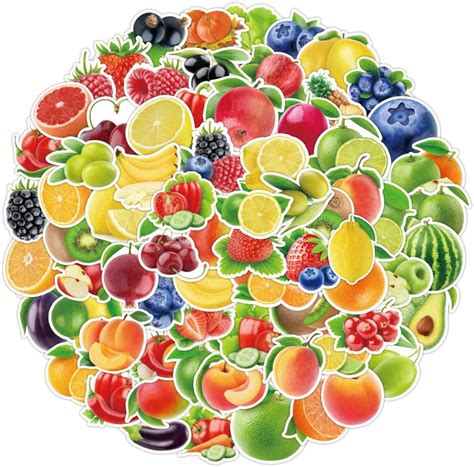 Amazon.com: Fruits & Vegetables Stickers for Boys Girls Teens Kids|100 ...