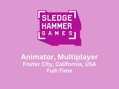 Sledgehammer Games looking for Multiplayer Animator - Maya