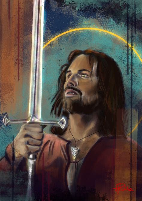 ArtStation - Aragorn and Anduril | Aragorn, Artwork, Paulo