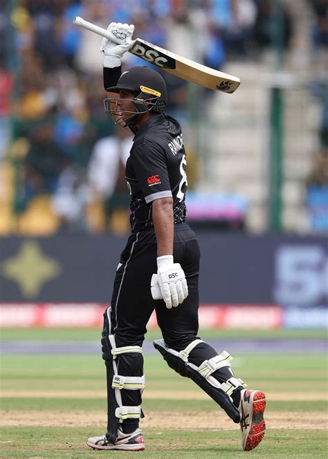 Rachin Ravindra celebrates his half-century | ESPNcricinfo.com