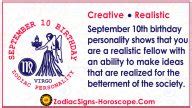 September 10 Zodiac (Virgo) Horoscope Birthday Personality and Lucky Things | ZSH