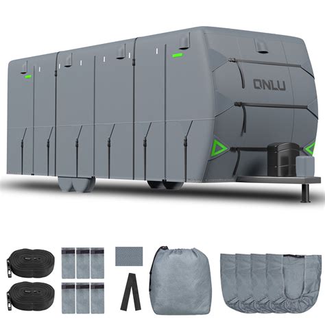 Travel Trailer RV Cover, 27-30Ft, 7-Ply, Waterproof, Quick-Drying, Anti ...