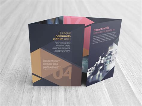 Large Double Gate Fold Brochure Mockups (41675) | Mock Ups | Design Bundles