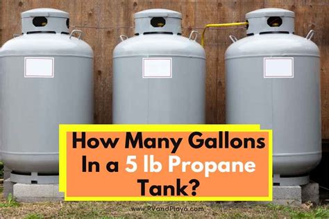 How Many Gallons In a 5 lb Propane Tank? (Propane Tank Sizes)