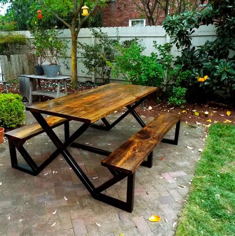 Hammer & Fox Home Furnishings’ industrial picnic tables make a great ...