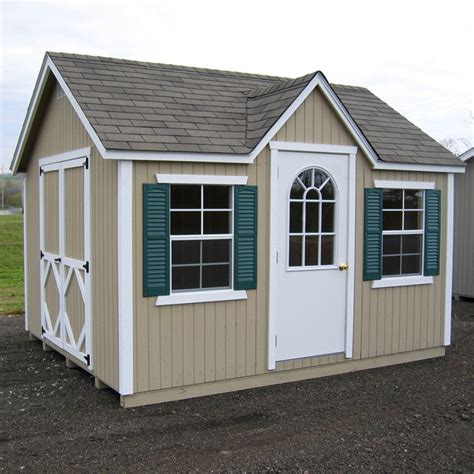 Little Cottage 12 x 10 ft. Classic Wood Cottage Panelized Storage Shed ...