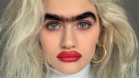 Model Sophia Hadjipanteli Leads The Unibrow Movement