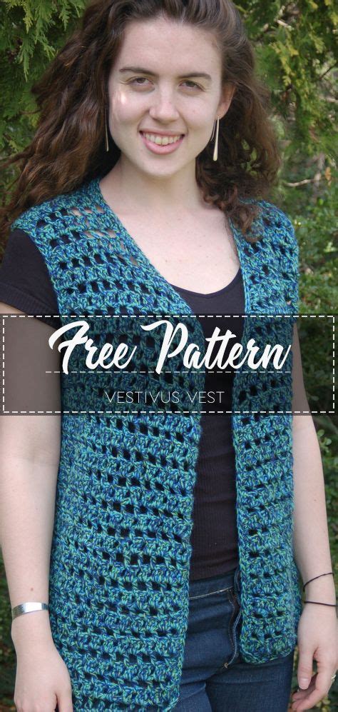 Vestivus Vest – Pattern Free | Knit vest pattern free, Crochet vest pattern, Crochet vest ...