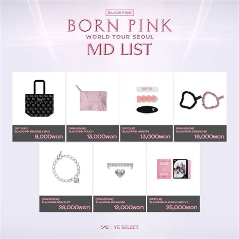 Here's All Of The Merch Available For BLACKPINK's "BORN PINK" World Tour Concerts In Seoul ...