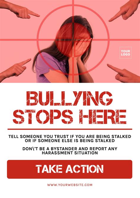 Bullying stops here customizable poster in 2021 | Anti bullying posters ...