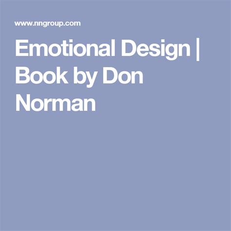 Emotional Design | Book by Don Norman Cheap Wine, Wine Tasting, Norman, Book Design, Content ...