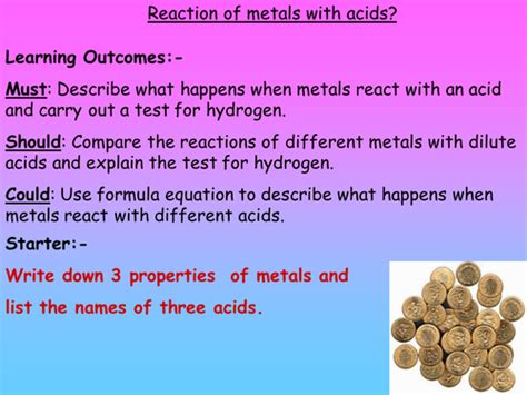 Metals and acids | Teaching Resources