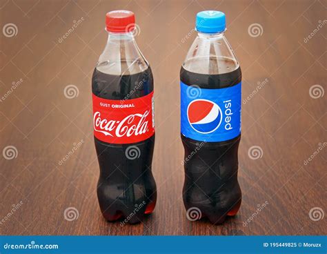 Pepsi and Coca Cola Bottles Editorial Image - Image of coke, bottles: 195449825