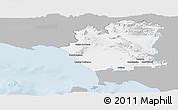 Gray Panoramic Map of Caserta