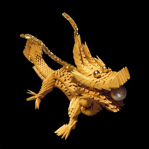 3d Scanner Image: 3d Origami Dragon