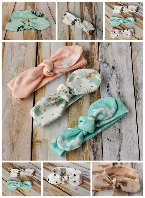 Easy DIY baby headband pattern free sewing - Knot Bow Headband Pattern and Tutorial - Coral + Co.