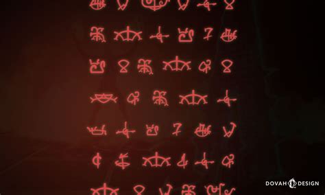 DOOM Eternal Runes, Vector Pattern - Dovah Design