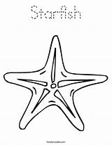 Starfish Coloring Page  Tracing Twisty Noodle sketch template