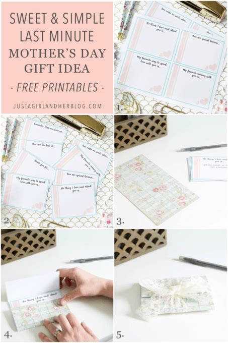 A Sweet and Simple Last Minute Mother's Day Gift Idea with Free Printables! | Abby Organizes