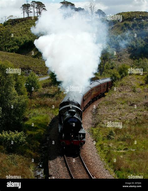 Jacobite Steam Train Scotland Lochaber, Scotland Stock Photo - Alamy