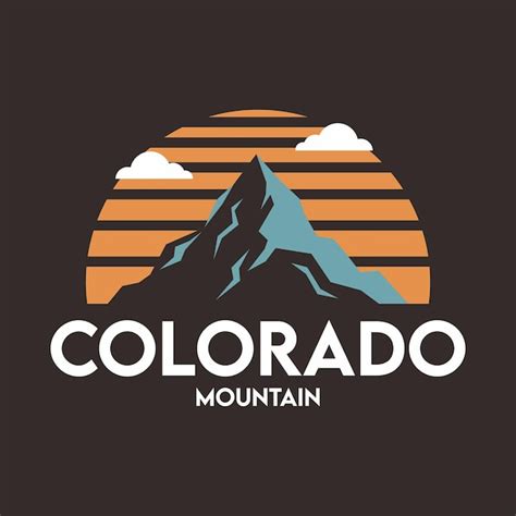 Premium Vector | Vector adventure colorado mountain logo design