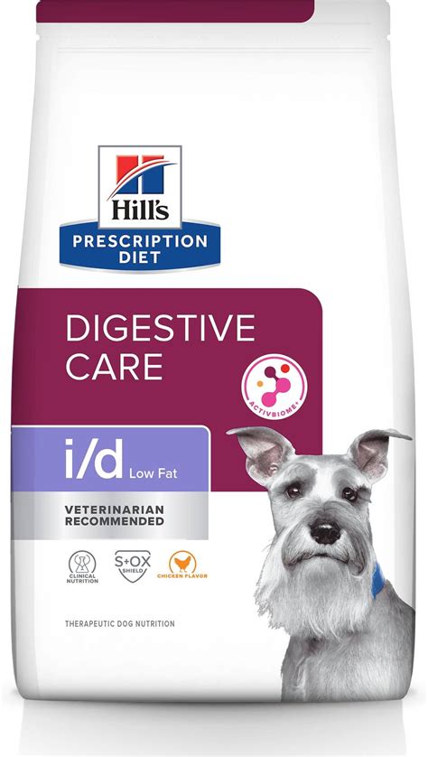 HILL'S PRESCRIPTION DIET i/d Digestive Care Low Fat Chicken Flavor Dry Dog Food, 8.5-lb bag ...