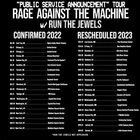 Rage Against the Machine Announce Rescheduled Tour Dates | Pitchfork