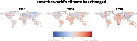 Three maps that show exactly how climate change has spread across the world in the last 30 years