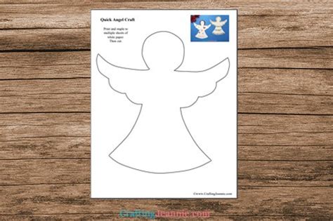 Angel Template (Super Easy Christmas Craft) - Crafting Jeannie