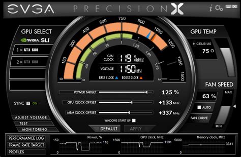 EVGA Precision X overclocking software – OverClocking-TV