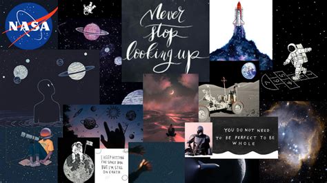 aesthetic space wallpaper (laptop) | Wallpaper ponsel, Bunga kertas diy ...