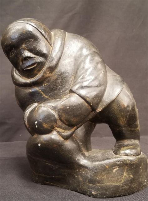 Sold Price: Carved Native Canadian Eskimo Inuit Sculpture - January 3 ...